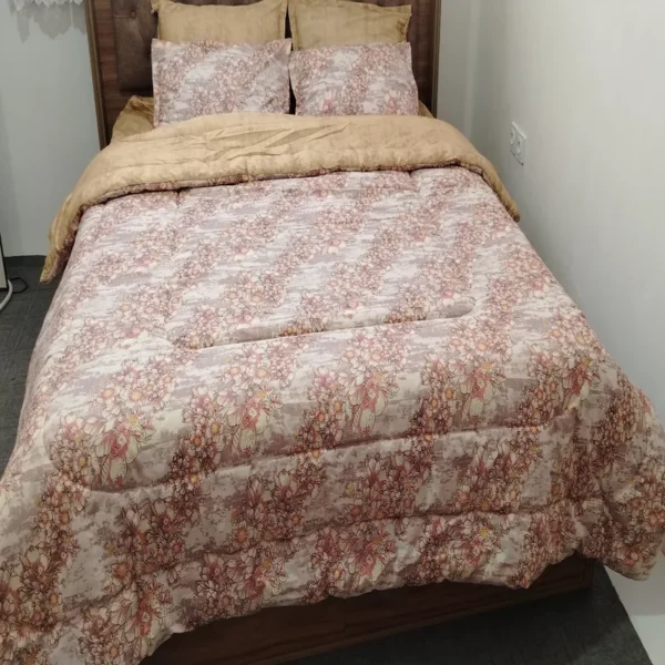 روتختی پارچه ترک دورو طرح گل | کد 128