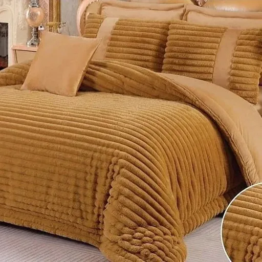 روتختی یکنفره مخمل کرکره ای (2) خرید روتختی مخمل کرکرهای