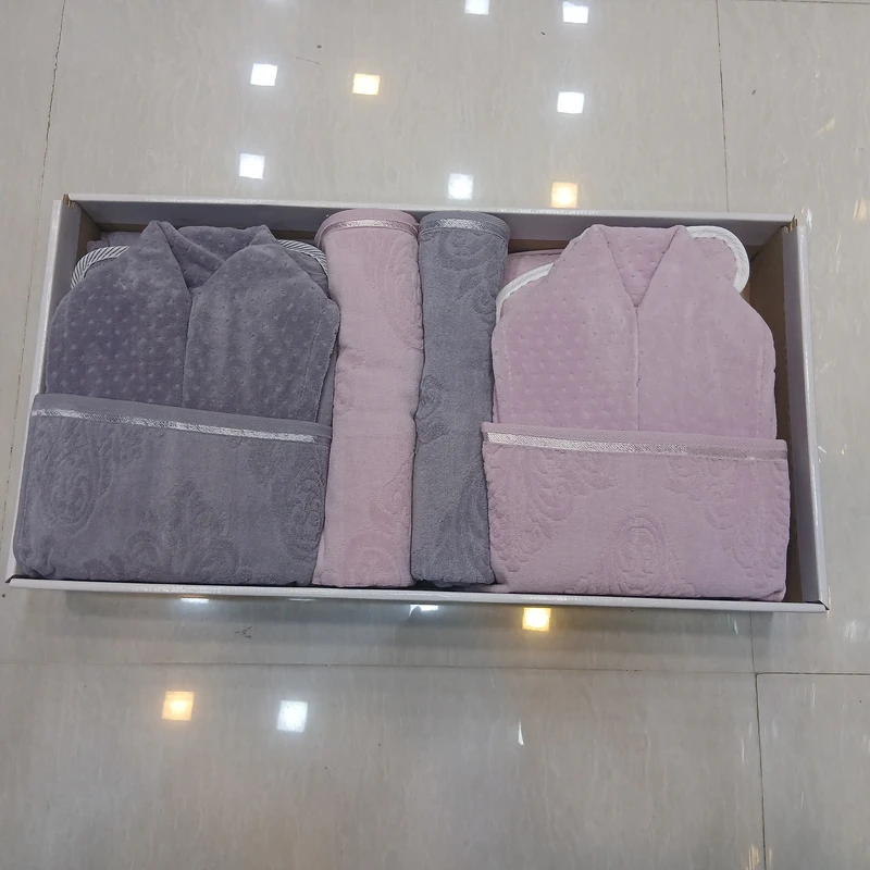 turkish-12-piece-bride-groom-towel (3) خرید سرویس حوله 8 تکه تنپوش ترک | جهیزیه عروس